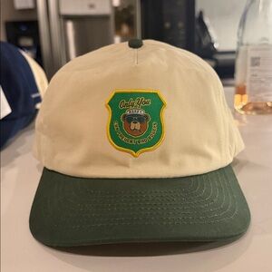 Only You Can Prevent Bogeys Green and Cream Cap with Patch Hat - Brand New